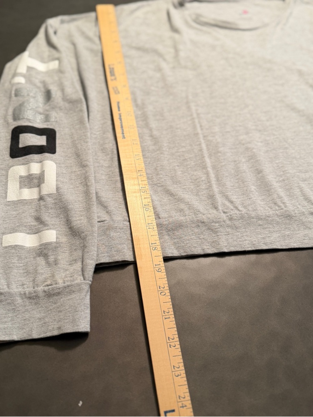 Fabletics Demi Lavato Gray Sloan Tee XXL Long Sleeve Shirt - Picture 8 of 11